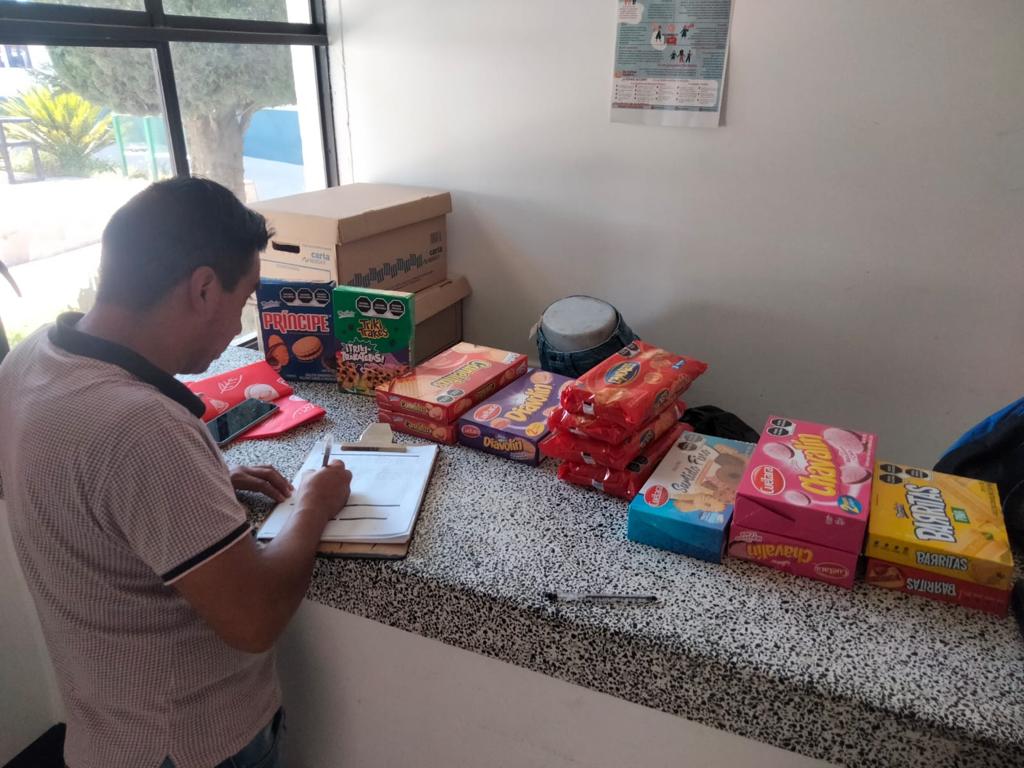 Policía de Huamantla asegura a fardera en tienda de autoservicio